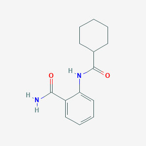 molecular formula C14H18N2O2 B5877423 2-[(cyclohexylcarbonyl)amino]benzamide 