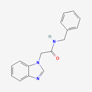 molecular formula C16H15N3O B5877452 2-(1H-benzimidazol-1-yl)-N-benzylacetamide 
