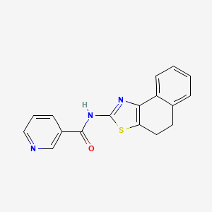 molecular formula C17H13N3OS B5877476 N-(4,5-dihydronaphtho[1,2-d][1,3]thiazol-2-yl)nicotinamide 