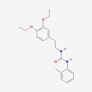 molecular formula C20H26N2O3 B5877501 N-[2-(3,4-diethoxyphenyl)ethyl]-N'-(2-methylphenyl)urea 