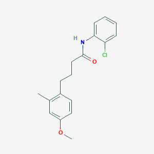 molecular formula C18H20ClNO2 B5877520 N-(2-chlorophenyl)-4-(4-methoxy-2-methylphenyl)butanamide 