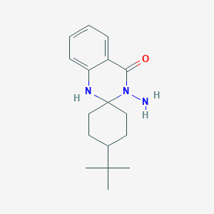 molecular formula C17H25N3O B5877540 3'-amino-4-tert-butyl-1'H-spiro[cyclohexane-1,2'-quinazolin]-4'(3'H)-one 