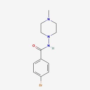 molecular formula C12H16BrN3O B5877582 4-bromo-N-(4-methyl-1-piperazinyl)benzamide 