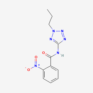 molecular formula C11H12N6O3 B5877617 2-nitro-N-(2-propyl-2H-tetrazol-5-yl)benzamide CAS No. 5746-65-6