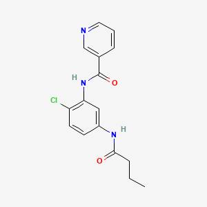 molecular formula C16H16ClN3O2 B5877628 N-[5-(butyrylamino)-2-chlorophenyl]nicotinamide 