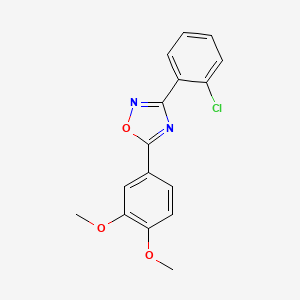 3-(2-chlorophenyl)-5-(3,4-dimethoxyphenyl)-1,2,4-oxadiazole