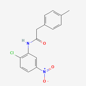molecular formula C15H13ClN2O3 B5877644 N-(2-chloro-5-nitrophenyl)-2-(4-methylphenyl)acetamide 