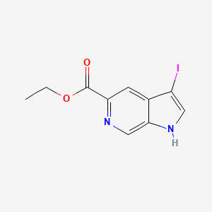 molecular formula C10H9IN2O2 B587767 Ethyl 3-iodo-1H-pyrrolo[2,3-C]pyridine-5-carboxylate CAS No. 147503-88-6