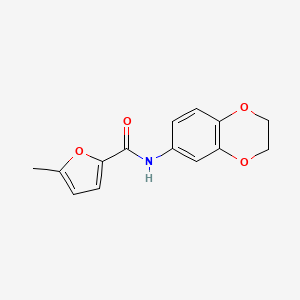 molecular formula C14H13NO4 B5877696 N-(2,3-dihydro-1,4-benzodioxin-6-yl)-5-methyl-2-furamide 