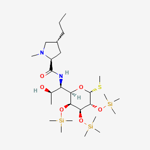molecular formula C27H58N2O6SSi3 B587773 2,3,4-Tri-O-trimethylsilyllincomycin CAS No. 25420-97-7