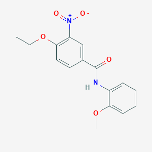 molecular formula C16H16N2O5 B5877742 4-ethoxy-N-(2-methoxyphenyl)-3-nitrobenzamide 