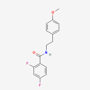 molecular formula C16H15F2NO2 B5877743 2,4-difluoro-N-[2-(4-methoxyphenyl)ethyl]benzamide 