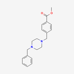 molecular formula C20H24N2O2 B5877760 methyl 4-[(4-benzyl-1-piperazinyl)methyl]benzoate 
