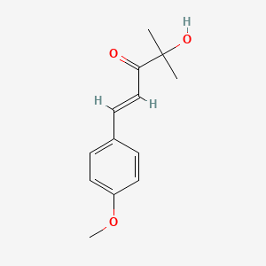 molecular formula C13H16O3 B5877775 4-hydroxy-1-(4-methoxyphenyl)-4-methyl-1-penten-3-one 