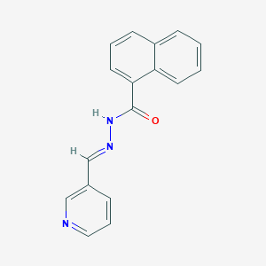molecular formula C17H13N3O B5877801 N'-(3-pyridinylmethylene)-1-naphthohydrazide 
