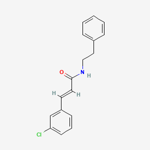 molecular formula C17H16ClNO B5877842 3-(3-chlorophenyl)-N-(2-phenylethyl)acrylamide 