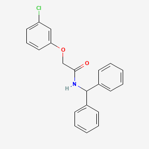 molecular formula C21H18ClNO2 B5877865 2-(3-chlorophenoxy)-N-(diphenylmethyl)acetamide 