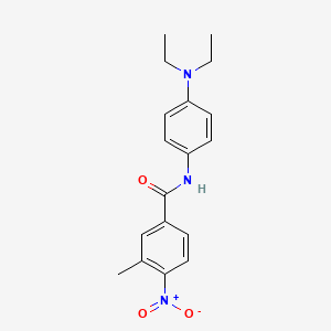 molecular formula C18H21N3O3 B5877875 N-[4-(diethylamino)phenyl]-3-methyl-4-nitrobenzamide 