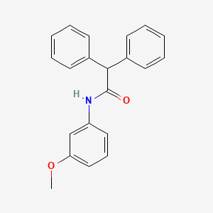 molecular formula C21H19NO2 B5877881 N-(3-methoxyphenyl)-2,2-diphenylacetamide 