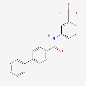 molecular formula C20H14F3NO B5877896 N-[3-(trifluoromethyl)phenyl]-4-biphenylcarboxamide 