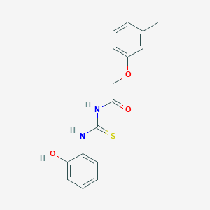 molecular formula C16H16N2O3S B5877907 N-{[(2-hydroxyphenyl)amino]carbonothioyl}-2-(3-methylphenoxy)acetamide 