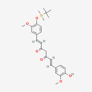 (1E,6E)-1-(4-{[tert-Butyl(dimethyl)silyl]oxy}-3-methoxyphenyl)-7-(4-hydroxy-3-methoxyphenyl)hepta-1,6-diene-3,5-dione