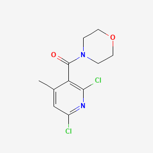 molecular formula C11H12Cl2N2O2 B5877949 4-[(2,6-dichloro-4-methylpyridin-3-yl)carbonyl]morpholine 