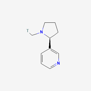 molecular formula C10H14N2 B587796 (-)-Nicotine-[methyl-3H] CAS No. 152558-62-8