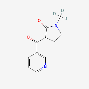 molecular formula C11H12N2O2 B587797 (R,S)-1-Methyl-3-nicotinoylpyrrolidone-d3 CAS No. 86270-95-3