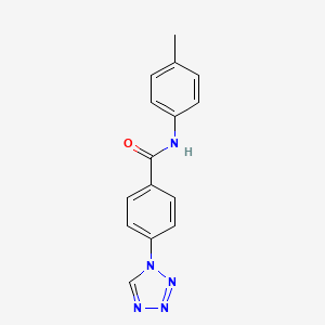 molecular formula C15H13N5O B5878008 N-(4-methylphenyl)-4-(1H-tetrazol-1-yl)benzamide 