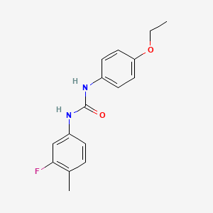 molecular formula C16H17FN2O2 B5878012 N-(4-ethoxyphenyl)-N'-(3-fluoro-4-methylphenyl)urea 