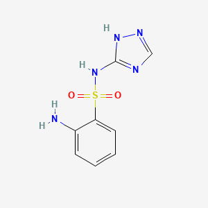 molecular formula C8H9N5O2S B587802 2-Amino-N-(1H-1,2,4-triazol-5-yl)benzene-1-sulfonamide CAS No. 159048-98-3