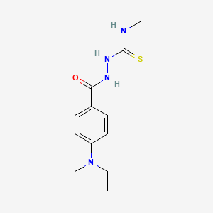 molecular formula C13H20N4OS B5878033 2-[4-(diethylamino)benzoyl]-N-methylhydrazinecarbothioamide 