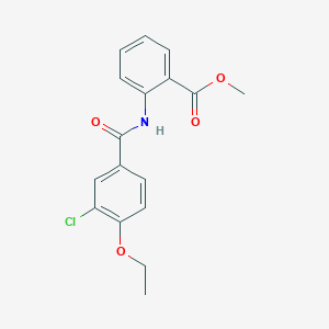 molecular formula C17H16ClNO4 B5878055 methyl 2-[(3-chloro-4-ethoxybenzoyl)amino]benzoate 