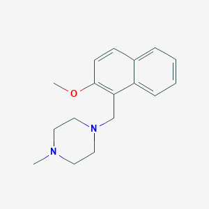 molecular formula C17H22N2O B5878075 1-[(2-methoxy-1-naphthyl)methyl]-4-methylpiperazine 