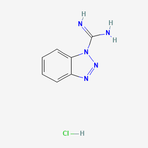 molecular formula C7H8ClN5 B587809 1H-Benzotriazole-1-carboxamidine hydrochloride CAS No. 19503-22-1