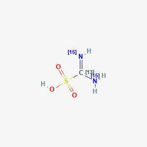 molecular formula CH4N2O3S B587814 氨基亚甲磺酸-15N2,13C CAS No. 1246820-44-9