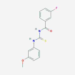 molecular formula C15H13FN2O2S B5878153 3-fluoro-N-{[(3-methoxyphenyl)amino]carbonothioyl}benzamide 