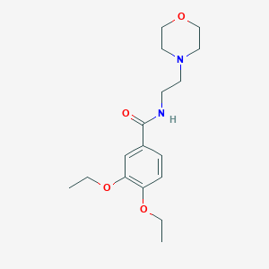 molecular formula C17H26N2O4 B5878161 3,4-diethoxy-N-[2-(4-morpholinyl)ethyl]benzamide 