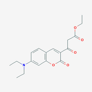 molecular formula C18H21NO5 B5878235 ethyl 3-[7-(diethylamino)-2-oxo-2H-chromen-3-yl]-3-oxopropanoate 