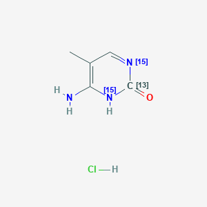 molecular formula C5H8ClN3O B587825 5-Methyl Cytosine-13C,15N2 Hydrochloride CAS No. 1246815-59-7