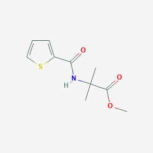 molecular formula C10H13NO3S B5878250 methyl 2-methyl-N-(2-thienylcarbonyl)alaninate 