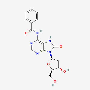 molecular formula C17H17N5O5 B587826 N6-苯甲酰-8-羟基-2'-脱氧腺苷 CAS No. 142948-08-1