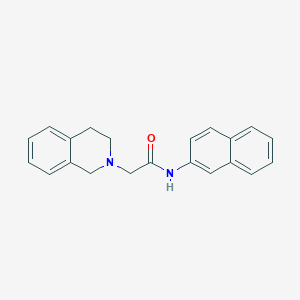 molecular formula C21H20N2O B5878273 2-(3,4-dihydro-2(1H)-isoquinolinyl)-N-2-naphthylacetamide CAS No. 89474-25-9