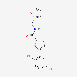 molecular formula C16H11Cl2NO3 B5878277 5-(2,5-dichlorophenyl)-N-(2-furylmethyl)-2-furamide 
