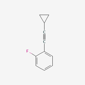 molecular formula C11H9F B587828 环丙基2-氟苯乙炔 CAS No. 1391053-47-6