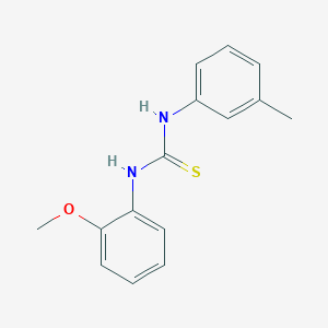 molecular formula C15H16N2OS B5878285 N-(2-methoxyphenyl)-N'-(3-methylphenyl)thiourea 
