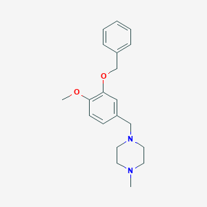 1-[3-(benzyloxy)-4-methoxybenzyl]-4-methylpiperazine