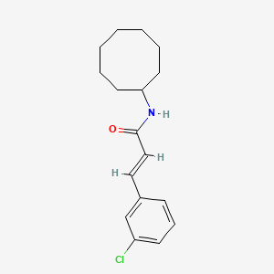 molecular formula C17H22ClNO B5878300 3-(3-chlorophenyl)-N-cyclooctylacrylamide 