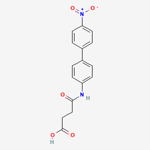 molecular formula C16H14N2O5 B5878337 4-[(4'-nitro-4-biphenylyl)amino]-4-oxobutanoic acid 